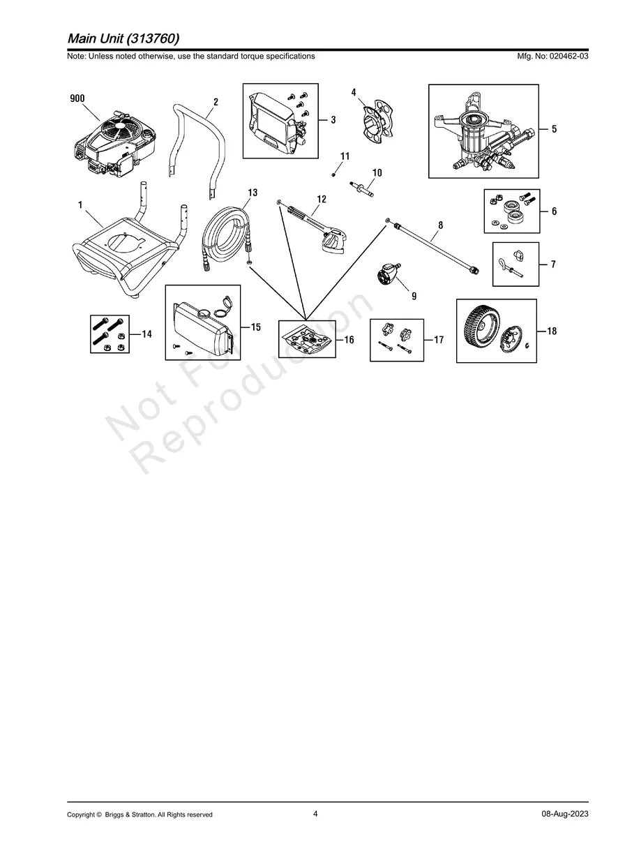 BRIGGS AND STRATTON, 020462-03, IPL.4